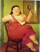 Botero, Fernando - Abstract oil painting.